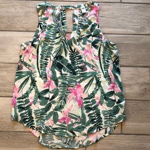 Old Navy tropical print tank